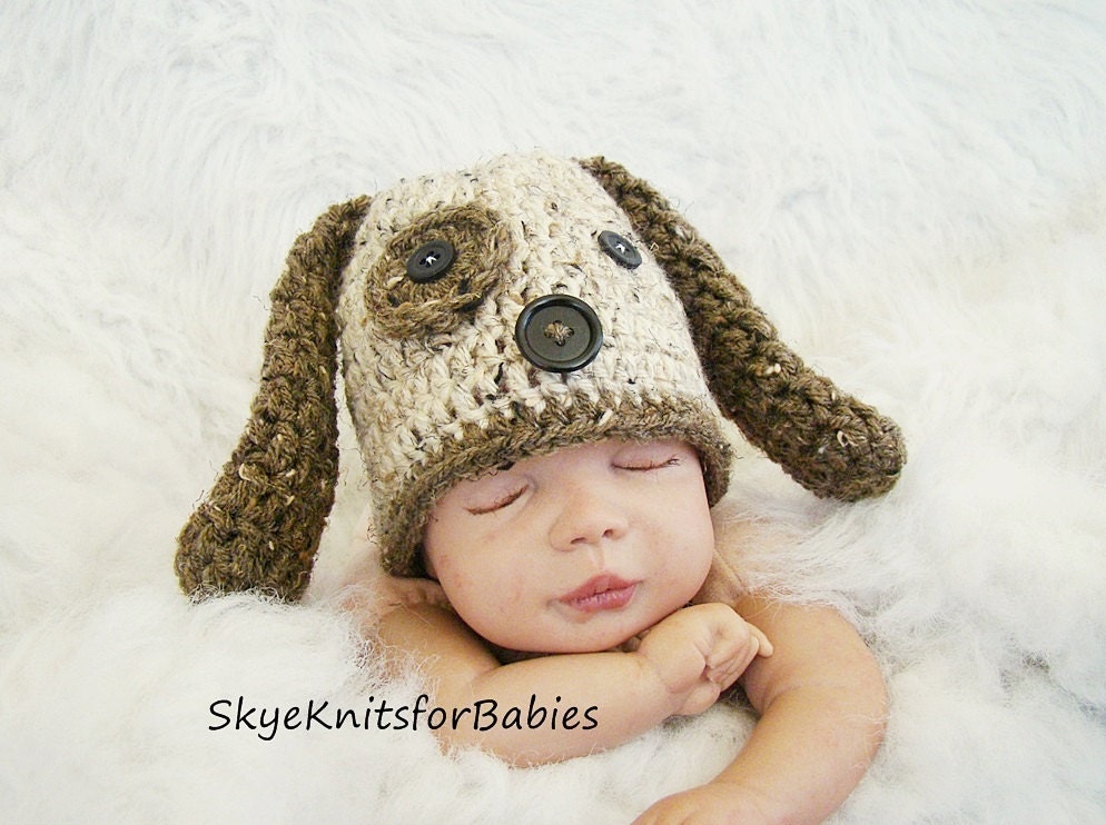 Floppy Ears Puppy Hat - Beautiful Photo Prop
