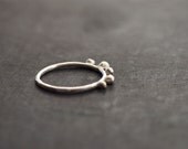 Sterling Ring with Recycled Sterling Drops - Made to Order