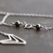 Chevron Arrow Necklace - Sterling Silver