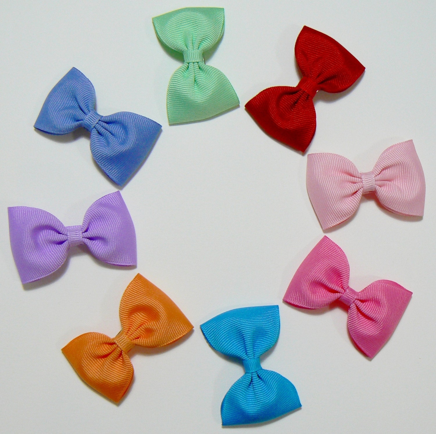 Girls Hair Bow Set Childrens Kids Boutique  Fashion Hair Clip Hairbows Hair Accessories (Set of 8) Choose Colors
