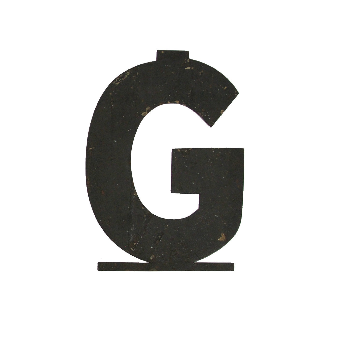 antique metal theatre marquee letter - G