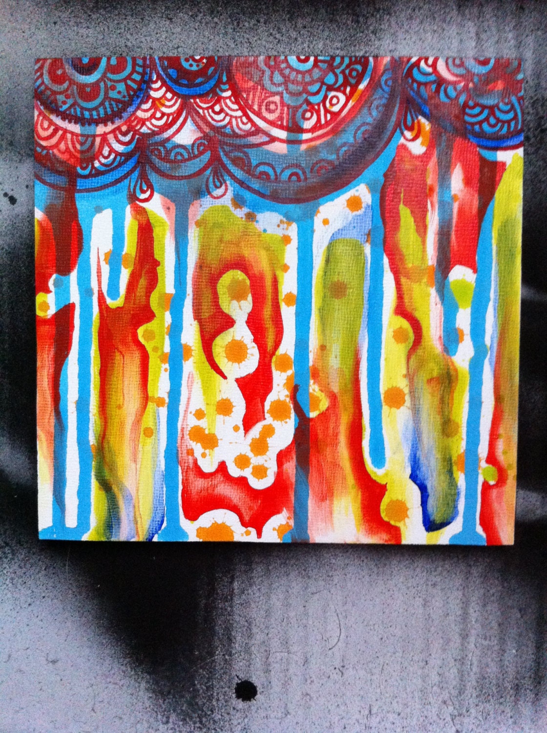 Drippy.Blue.Red.Amoeba.Paisley