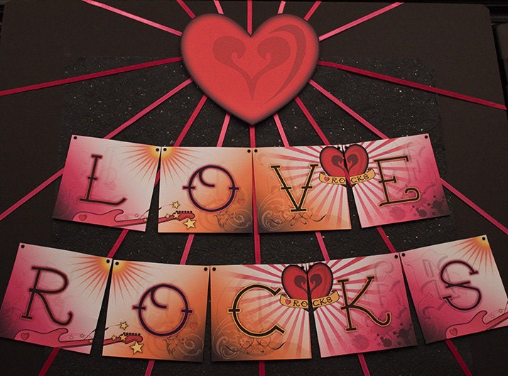 LOVE ROCKS Banner - DIY Printable Il_170x135
