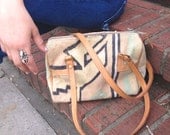 Vintage Kilim  doctor Bag, authentic wool, rustic, purse, vintage accessories, pastel kilim bag, tribal bag, by Zasra