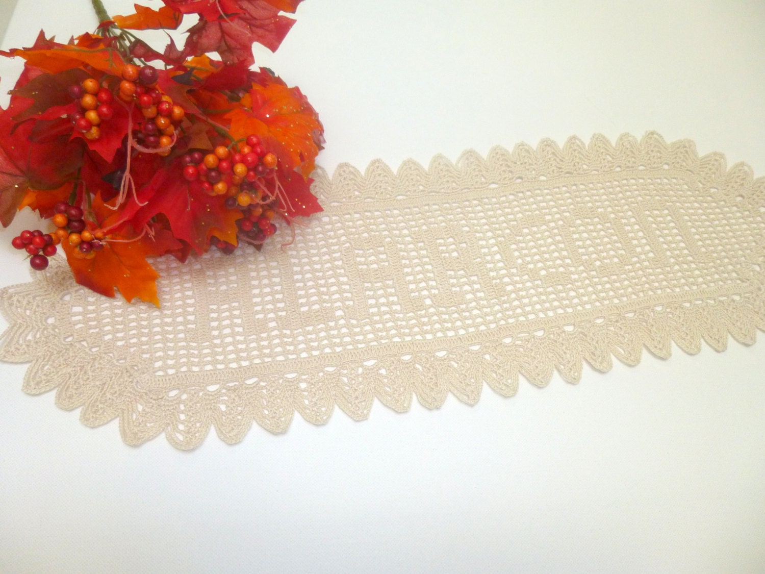 Personalized ,Crocheted Name Doilly.personalized doily, gift baby shower,  personalized crochet, gift for family,