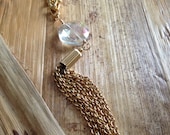 Gold Tassel Necklace