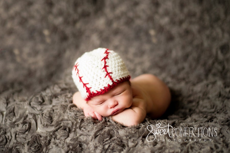 Newborn Baseball Hat Crochet Pattern