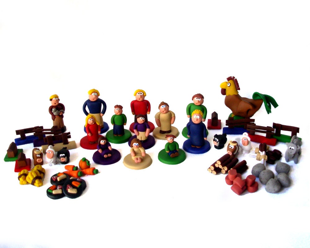 Full Agricola Set of Handmade Pieces