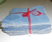 200 qty - 6 1/2 inch Precut  Denim Squares