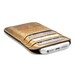 RETROMODERN aged leather iPhone 5 pocket - - CARAMEL