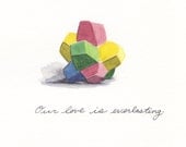 Everlasting Gobstopper Love, greeting card 5x7