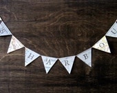 Bigger Personalized Teacher Name Banner from Vintage Maps - Teacher Appreciation Gift