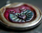 lovey dovey owlet  - you are a hoot - simple truths pendant - message jewelry - MADE TO ORDER