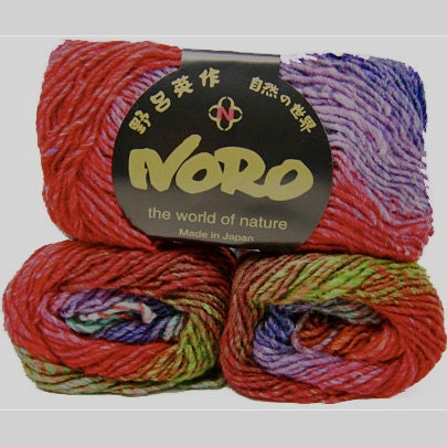 3 x 50g balls Noro Silk Garden Knitting Yarn 299