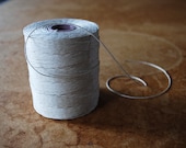 4 Large Spools of Vintage Linen String Cord Natural