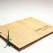 DIY engraved guest book wood wedding personalized bridal engagement rustic modern // classic
