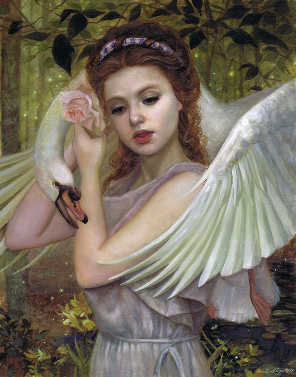8x10 print "Leda and the Swan"