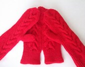 Red lovers gloves-Valentine's day mittens-gift for him and her