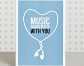 Music Lover Valentine's Day Card