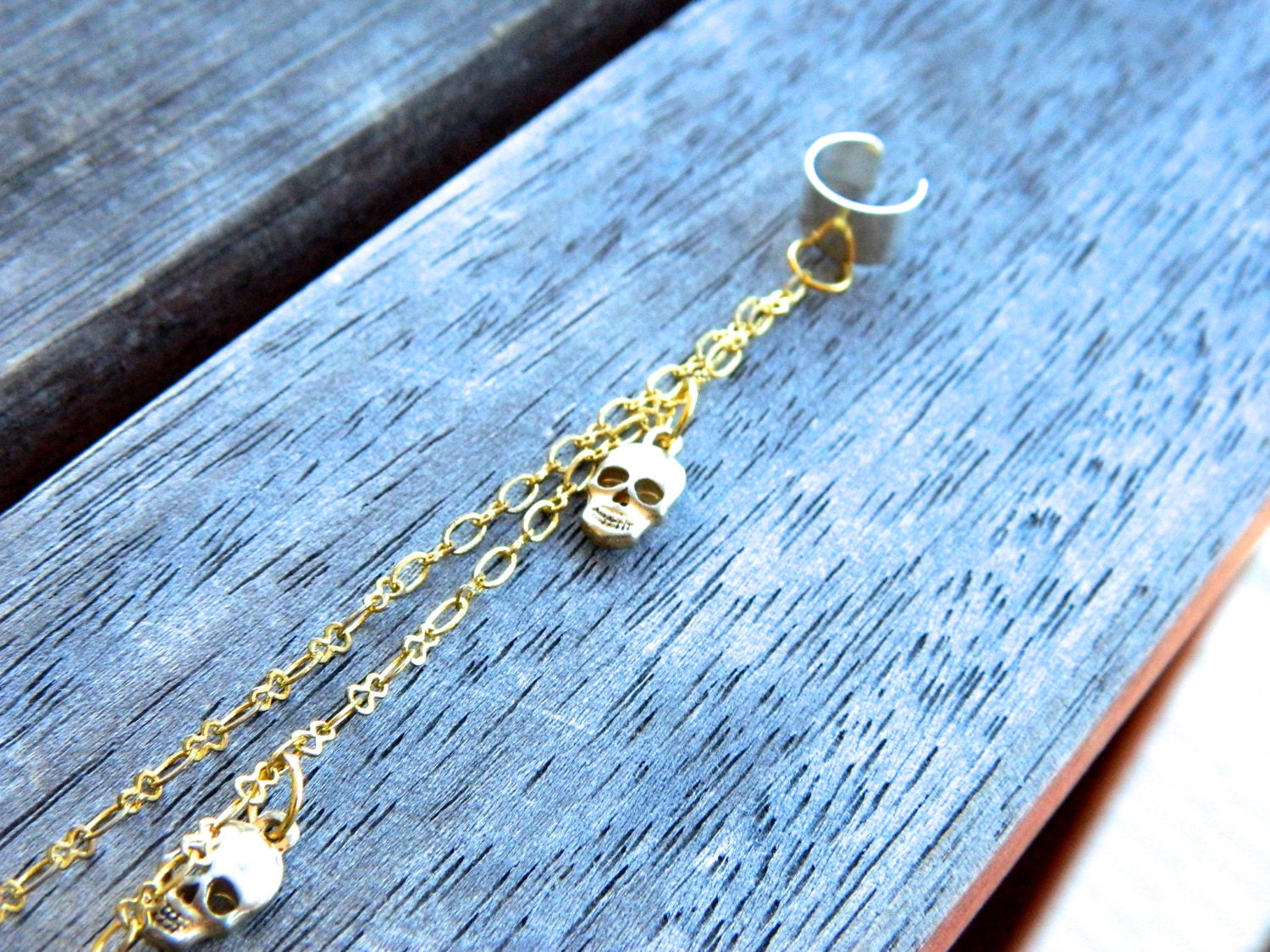 Multi-Skull & Cross Ear Cuff