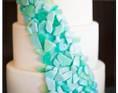 Wedding Cake Topper (or stand alone candy) Hard Candy Sea Glass 40 oz. bag (packaged bulk, no decorative packaging)