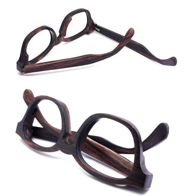 COVER-M handmade ebony rosewood wood wooden  eyeglasses
