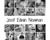 Baby's First Year Personalised Digital Print