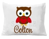 Valentine Personalized Pillow Case Valentines Owl Personalized Pillow Case Boys or Girls Il_170x135