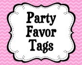 Matching Party Favor Tags, Goody Bag Tags Il_170x135