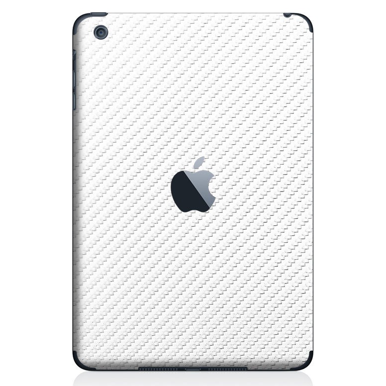 White Carbon Fiber iPad Mini Teksure Skin
