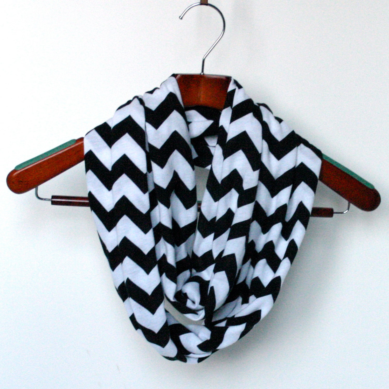 Soft Black Chevron Scarf, Chevron Fashion Accessory, Gift for Mom