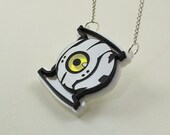 Portal Curiosity Core Necklace - Laser Engraved and Laser Cut Portal Artificial Personality Constructs Necklace - GLaDOS