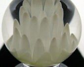 ON SALE Flameworked Glass Silver Fumed Implosion Marble by Bashi Alé