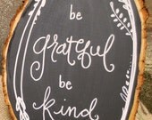 Chalkboard Sign - Wood Slice