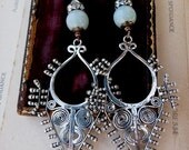 SALE:  Handcrafted Silver Tribal Earrings, Mother Tongue, by RusticGypsyCreations