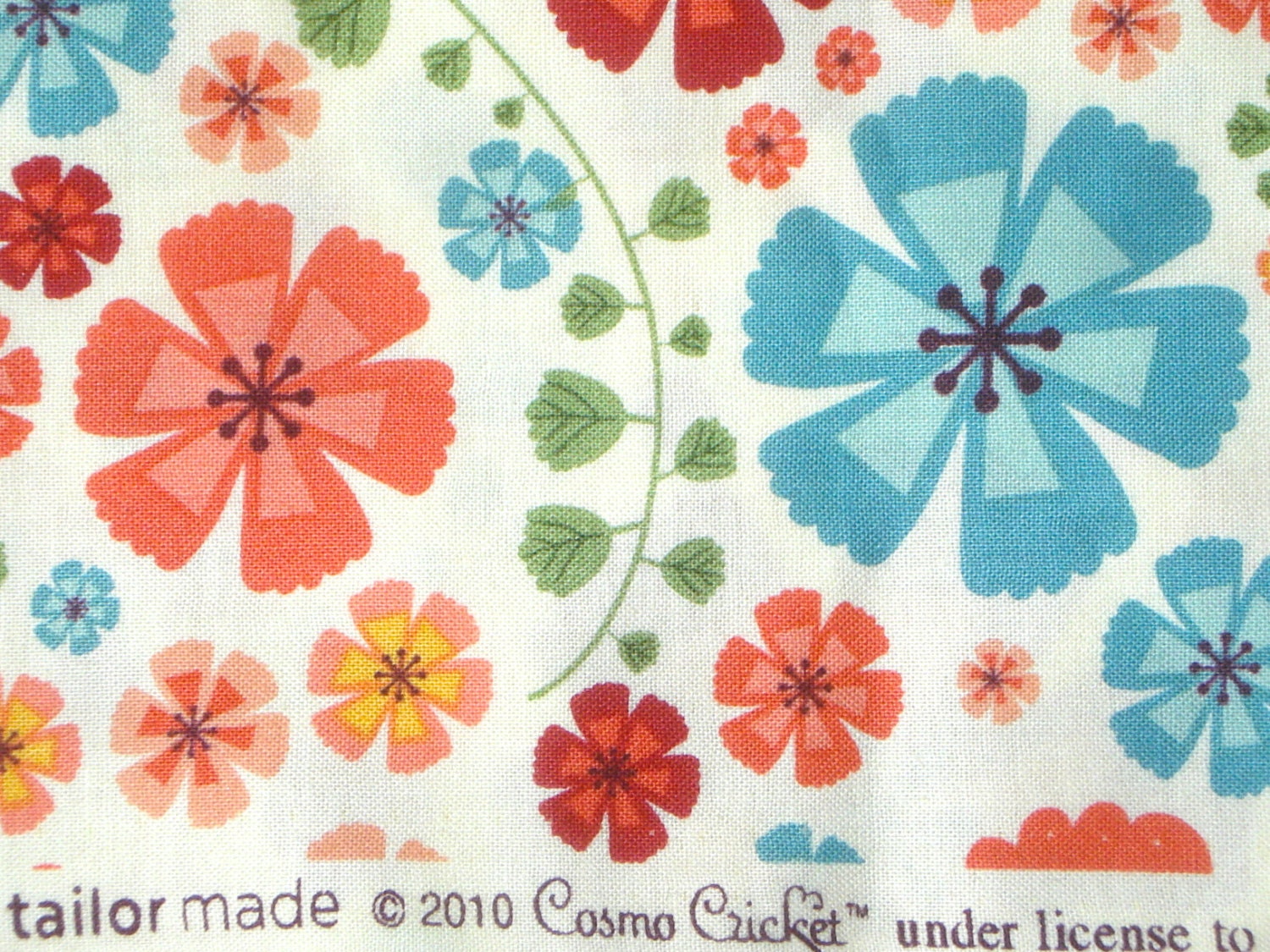 Cosmo Cricket Tailor Made Floral Sewing notions Andover fabrics FQ or more