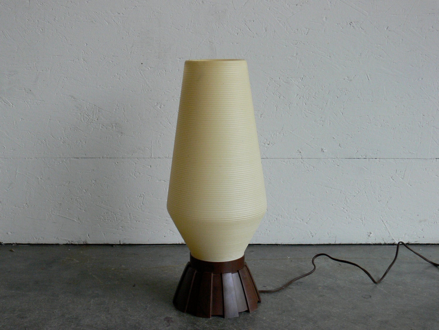 Vintage Mid Century Modern Beehive Table/Floor Lamp
