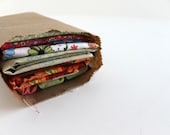 Yellow, Orange, Blue, Brown, Pink, Green, Red Fabric Scrap Pack