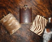 Large Leather Flasks