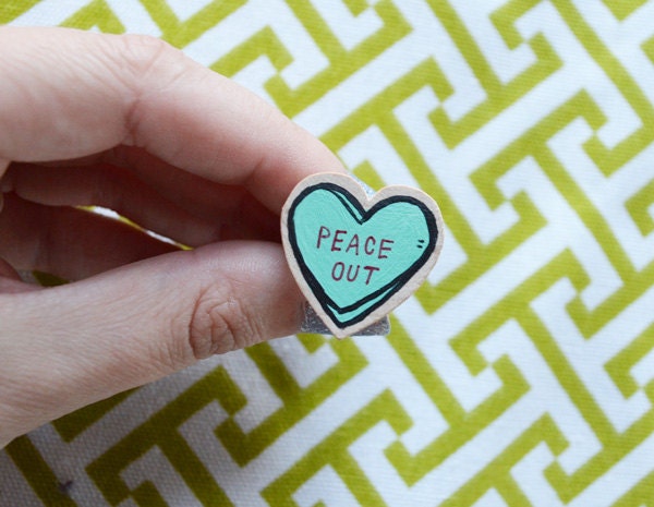 Heart Candy Ring - Peace Out