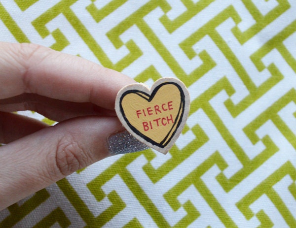 Heart Candy Ring - Fierce Bitch