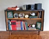 Upcycled Distressed Steamer Trunk Turned Bookshelf  "Very Unique"