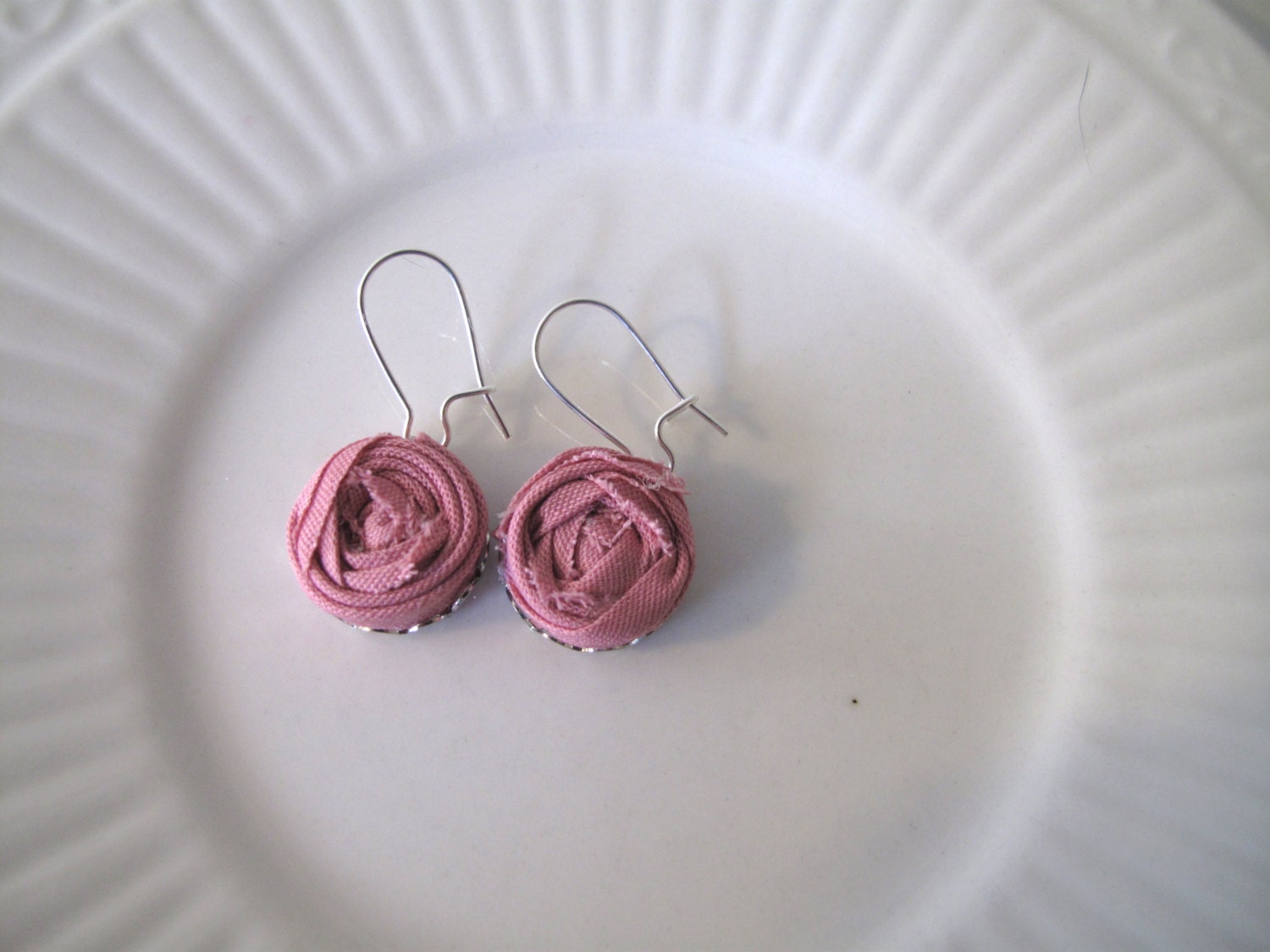 bias tape dangle earrings: choose your color