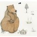 Bear Print Bear Giclee Print 8x11 The Thinker