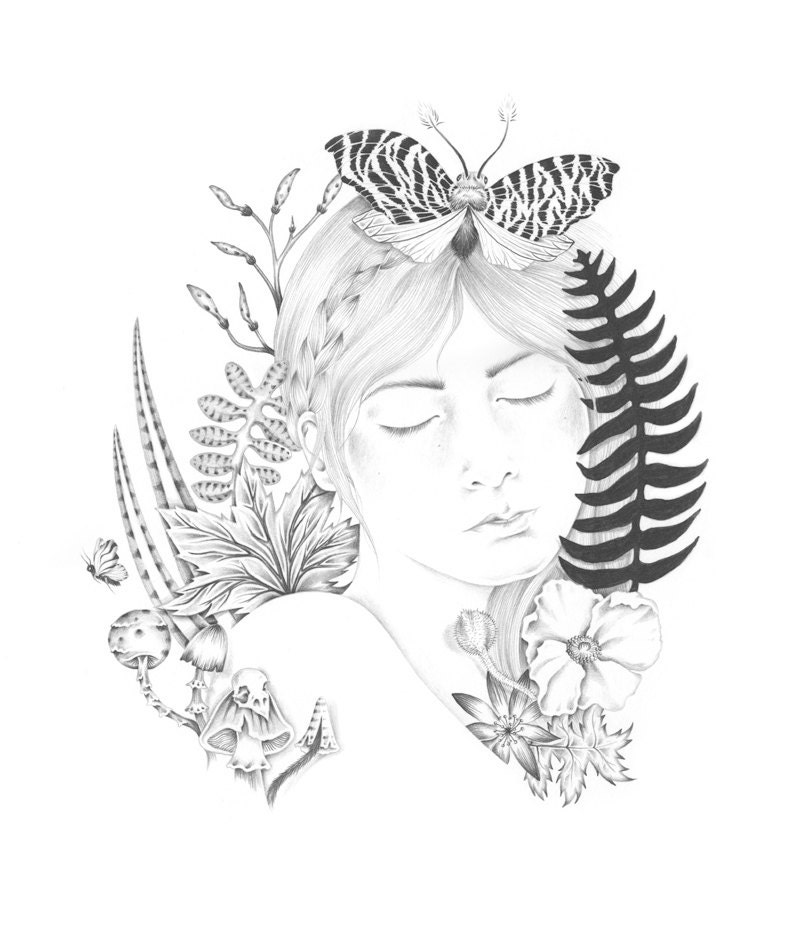 STUDIO SALE Restless Midnight - Original Illustration