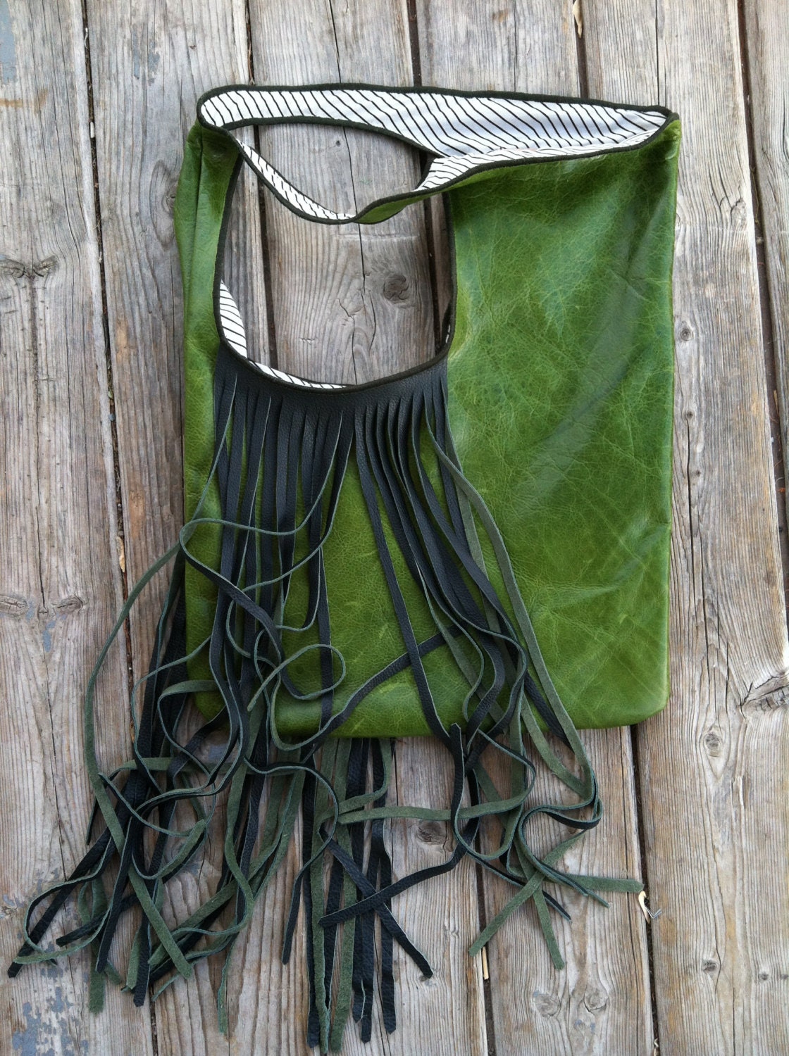 Sale...Fringe Leather Purse. (HANDcrafted)