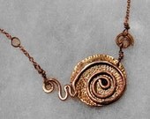 Fibonacci spiral necklace