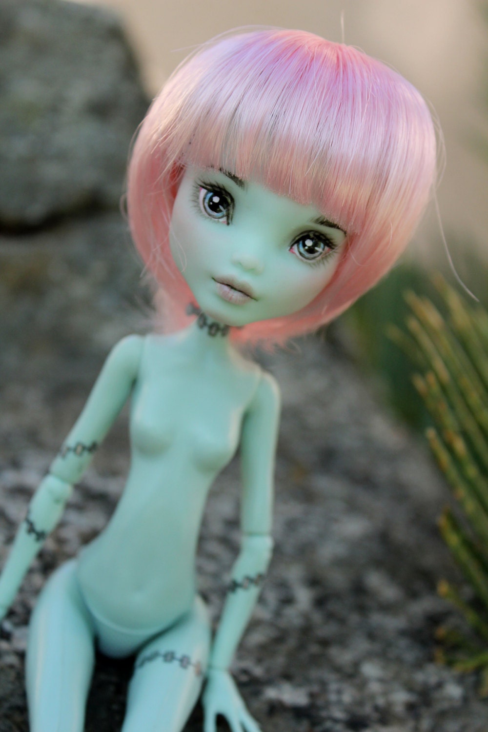 Monster High Frankie Stein Doll Custom Repaint