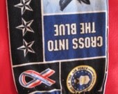 Air Force Emblems, Logos and Sayings - Cross Into the Blue - Fleece Scarf