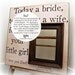 Father of the Bride Gift, Father of Bride, Parents Thank You, Parents Wedding Gift, TODAY A BRIDE, Personalized Picture Frame 16x16